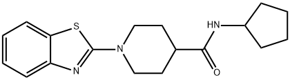 4-Piperidinecarboxamide,1-(2-benzothiazolyl)-N-cyclopentyl-(9CI) Struktur