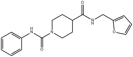 1,4-Piperidinedicarboxamide,N4-(2-furanylmethyl)-N1-phenyl-(9CI) Struktur