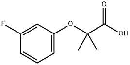 Propanoic acid, 2-(3-fluorophenoxy)-2-Methyl- Struktur