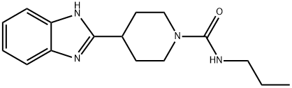 1-Piperidinecarboxamide,4-(1H-benzimidazol-2-yl)-N-propyl-(9CI) Struktur