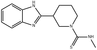 1-Piperidinecarbothioamide,3-(1H-benzimidazol-2-yl)-N-methyl-(9CI) Struktur