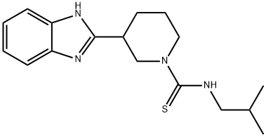 1-Piperidinecarbothioamide,3-(1H-benzimidazol-2-yl)-N-(2-methylpropyl)-(9CI) Struktur