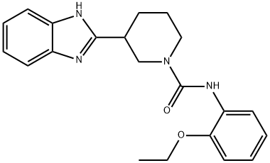 1-Piperidinecarboxamide,3-(1H-benzimidazol-2-yl)-N-(2-ethoxyphenyl)-(9CI) Struktur