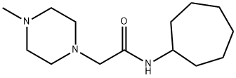 1-Piperazineacetamide,N-cycloheptyl-4-methyl-(9CI) Struktur