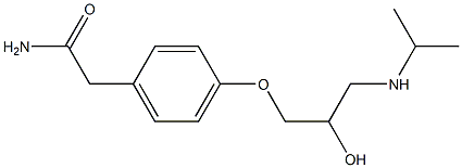 (±)-2-[4-[2-hydroxy-3-(isopropylamino)propoxy]phenyl]acetamide Structure