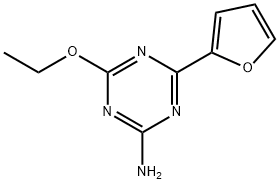 1,3,5-Triazin-2-amine,4-ethoxy-6-(2-furanyl)-(9CI) Struktur