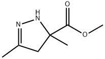 1H-Pyrazole-5-carboxylic  acid,  4,5-dihydro-3,5-dimethyl-,  methyl  ester Struktur