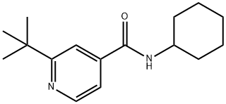 4-Pyridinecarboxamide,N-cyclohexyl-2-(1,1-dimethylethyl)-(9CI) Struktur