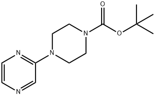 1,1-Dimethylethyl 4-(2-pyrazinyl)-1-piperazinecarboxylate Struktur