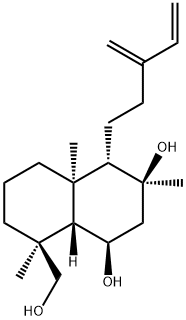 (1R,8aα)-Decahydro-8α-hydroxymethyl-3,4aβ,8-trimethyl-4β-(3-methylene-4-pentenyl)-1α,3α-naphthalenediol Struktur