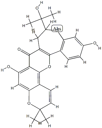 Neocyclomorusin Struktur