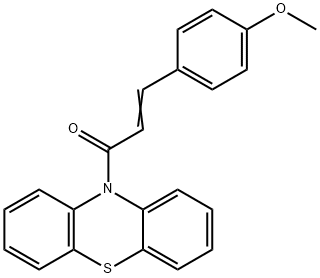 methyl 4-[3-oxo-3-(10H-phenothiazin-10-yl)-1-propenyl]phenyl ether Struktur