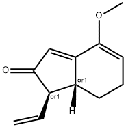 2H-Inden-2-one,1-ethenyl-1,6,7,7a-tetrahydro-4-methoxy-,(1R,7aR)-rel-(9CI) Struktur