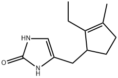 2H-Imidazol-2-one,4-[(2-ethyl-3-methyl-2-cyclopenten-1-yl)methyl]-1,3-dihydro-(9CI) Struktur