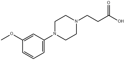 3-[4-(3-methoxyphenyl)piperazin-1-yl]propanoic acid Struktur