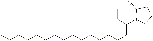 POLY(1-VINYLPYRROLIDONE)-GRAFT-(1-HEXADECENE) Struktur