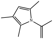 1H-Pyrrole,2,3,5-trimethyl-1-(1-methylethenyl)-(9CI) Struktur