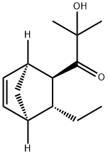 1-Propanone,1-[(1S,2R,3R,4R)-3-ethylbicyclo[2.2.1]hept-5-en-2-yl]-2-hydroxy-2-methyl-(9CI) Struktur