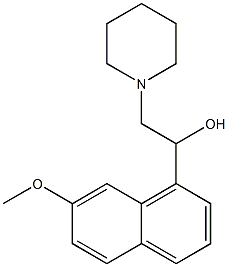 7-Methoxy-α-(piperidinomethyl)-1-naphthalenemethanol Struktur