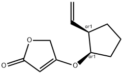 2(5H)-Furanone,4-[[(1R,2R)-2-ethenylcyclopentyl]oxy]-,rel-(9CI) Struktur