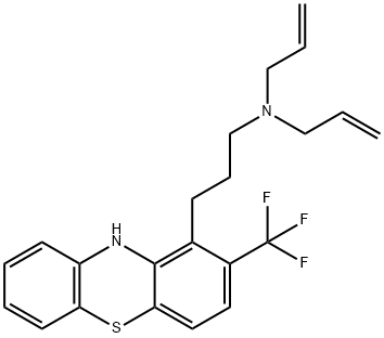 N,N-Diallyl-2-(trifluoromethyl)-10H-phenothiazine-10-propan-1-amine Struktur