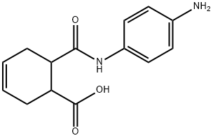 3-Cyclohexene-1-carboxylicacid,6-[[(4-aminophenyl)amino]carbonyl]-(9CI) Struktur