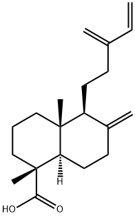 (1R,8aα)-Decahydro-1,4aβ-dimethyl-6-methylene-5β-(3-methylene-4-pentenyl)naphthalene-1α-carboxylic acid Struktur