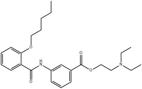 2-(Diethylamino)ethyl=3-(2-pentoxybenzoylamino)benzoate Struktur