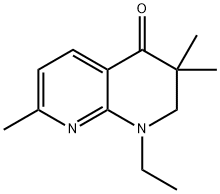 1,8-Naphthyridin-4(1H)-one,1-ethyl-2,3-dihydro-3,3,7-trimethyl-(9CI) Struktur