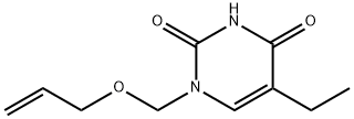 2,4(1H,3H)-Pyrimidinedione,5-ethyl-1-[(2-propenyloxy)methyl]-(9CI) Struktur