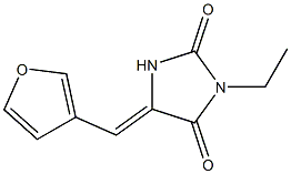 2,4-Imidazolidinedione,3-ethyl-5-(3-furanylmethylene)-(9CI) Struktur