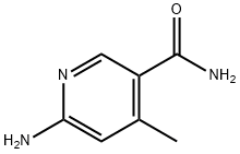 3-Pyridinecarboxamide,6-amino-4-methyl-(9CI) Struktur