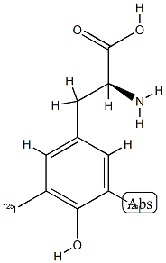 3,5-Di(125I)iodo-L-tyrosine Struktur