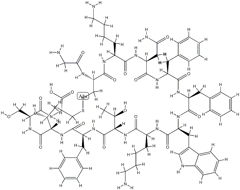 somatostatin, des-Ala(1)- Struktur