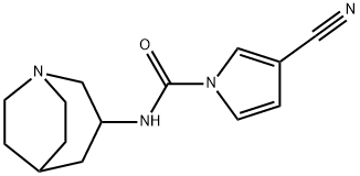 1H-Pyrrole-1-carboxamide,N-1-azabicyclo[3.2.2]non-3-yl-3-cyano-(9CI) Struktur