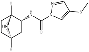 1H-Pyrazole-1-carboxamide,N-(1S,2R,4R)-7-azabicyclo[2.2.1]hept-2-yl-4- Struktur