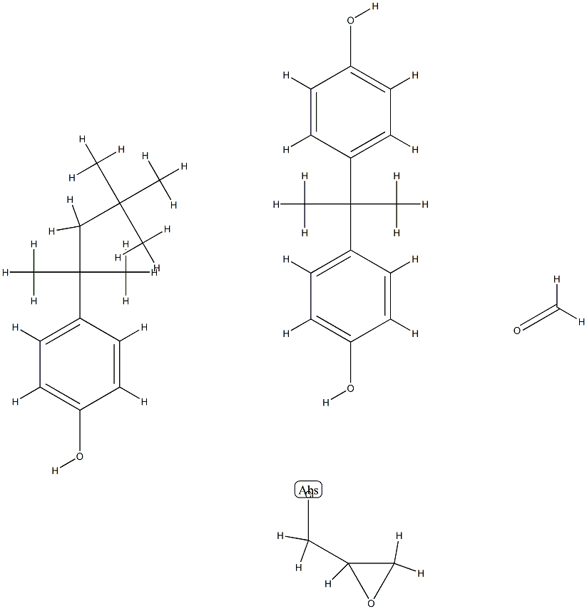 Formaldehyde, polymer with (chloromethyl)oxirane, 4,4'-(1-methylethylidene)bis[phenol] and 4-(1,1,3,3-tetramethylbutyl)phenol Struktur