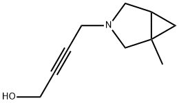 2-Butyn-1-ol,4-(1-methyl-3-azabicyclo[3.1.0]hex-3-yl)-(9CI) Struktur