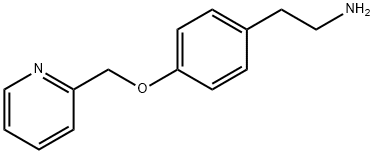 2-[4-(pyridin-2-ylmethoxy)phenyl]ethanamine Struktur