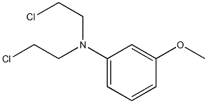 N,N-Bis(2-chloroethyl)-3-methoxyaniline Struktur