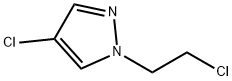 1H-Pyrazole,4-chloro-1-(2-chloroethyl)-(9CI) Struktur