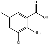 2-amino-3-chloro-5-methylbenzoic acid Struktur