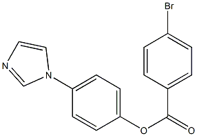 4-(1H-imidazol-1-yl)phenyl 4-bromobenzoate Struktur