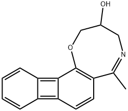 3,4-Dihydro-6-methyl-2H-biphenyleno[1,2-b]-1,5-oxazocin-3-ol Struktur