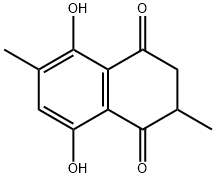 Naphthazarin, 2,3-dihydro-2,6-dimethyl- (5CI) Struktur