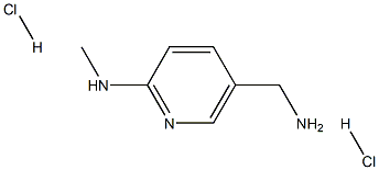 3-Pyridinemethanamine, 6-(methylamino)-, hydrochloride (1:2) Struktur