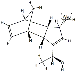 4,7-Methano-1H-indene-3-methanol,3a,4,7,7a-tetrahydro-1-hydroxy--alpha--methyl-,(-alpha-R,1R,3aS,4R,7S,7aR)-rel-(9CI) Struktur