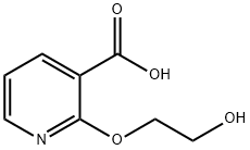 3-Pyridinecarboxylicacid,2-(2-hydroxyethoxy)-(9CI) Struktur