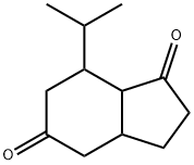 1H-Indene-1,5(4H)-dione,hexahydro-7-(1-methylethyl)-(9CI) Struktur