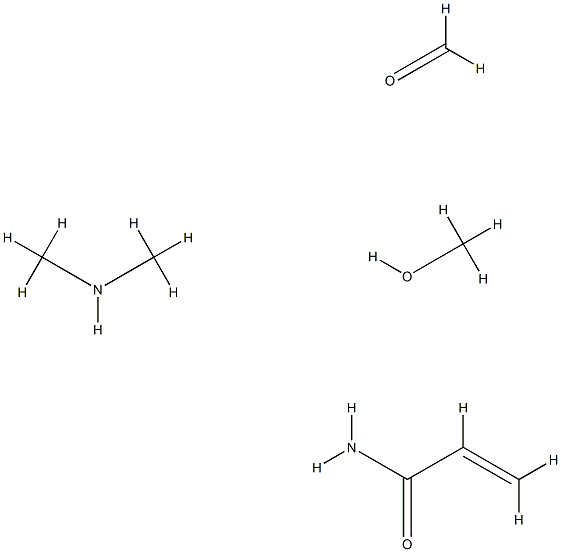 2-Propenamide, homopolymer, reaction products with dimethylamine, form aldehyde and methanol Struktur